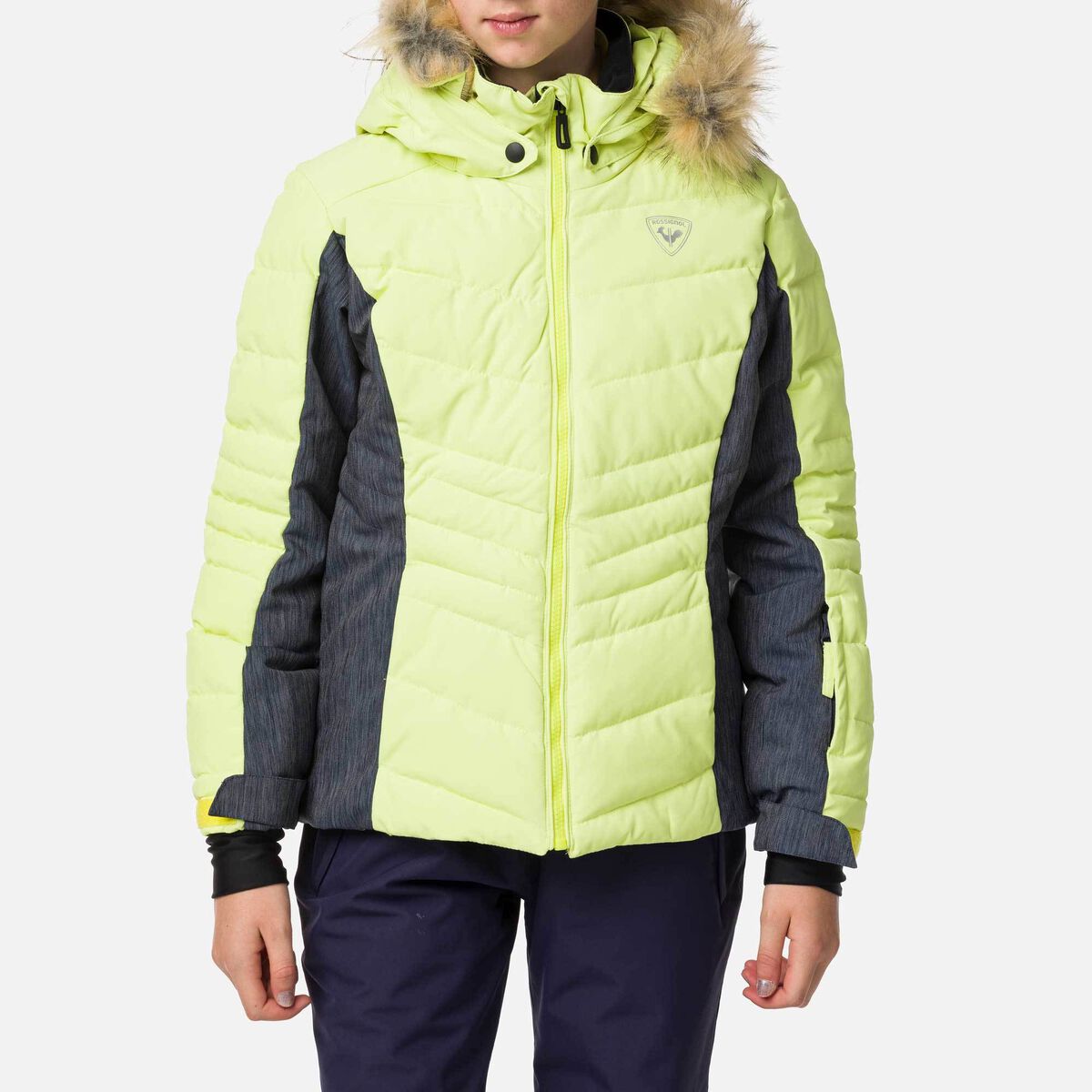 Rossignol Kid's Denim BB Polydown Ski Jacket Green