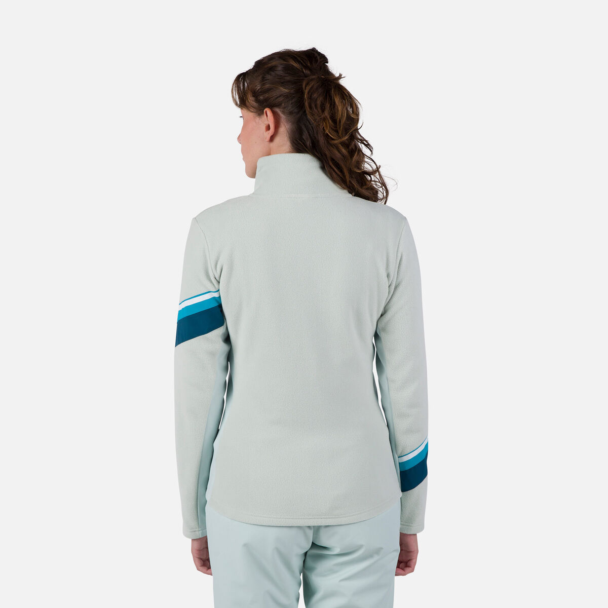 Rossignol Damenfleecejacke mit durchgehendem Rei&szlig;verschluss Strawpile Blue