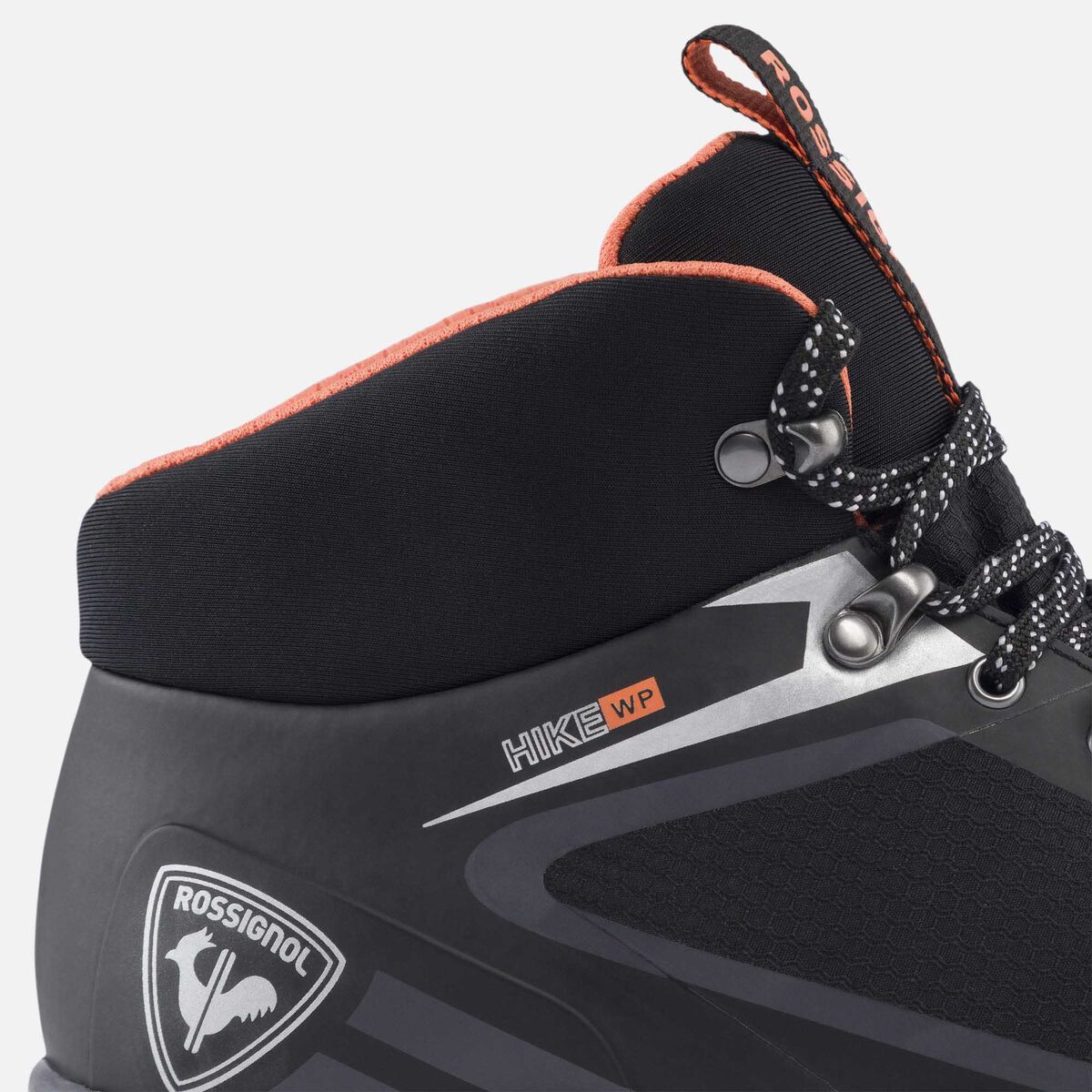 Men's black waterproof hiking shoes