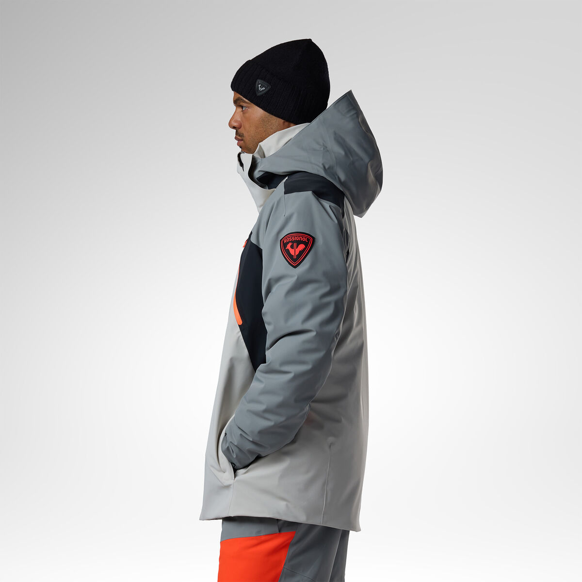 Rossignol Men's 4-Way Stretch Insulated Ski Jacket Grey