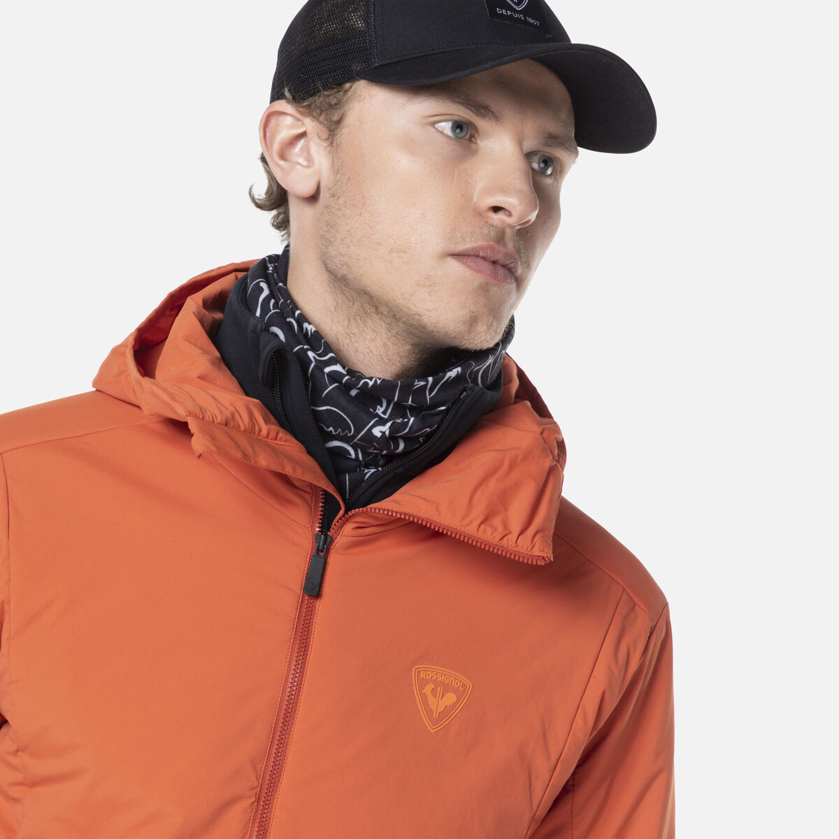 Rossignol Men's Opside Light Insulated Hoodie Jacket Brown