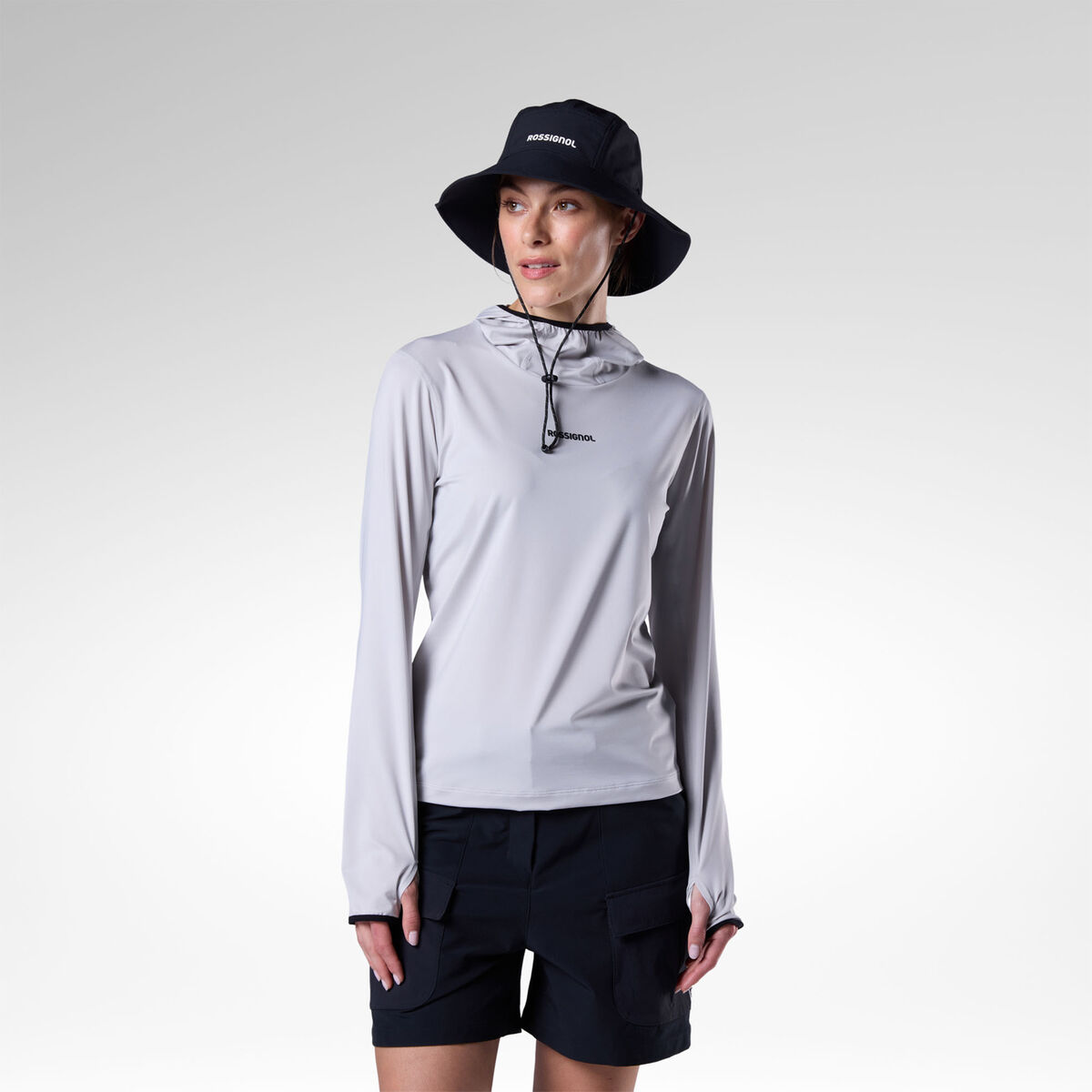 Rossignol Women's Westweg Sun Hoodie Grey