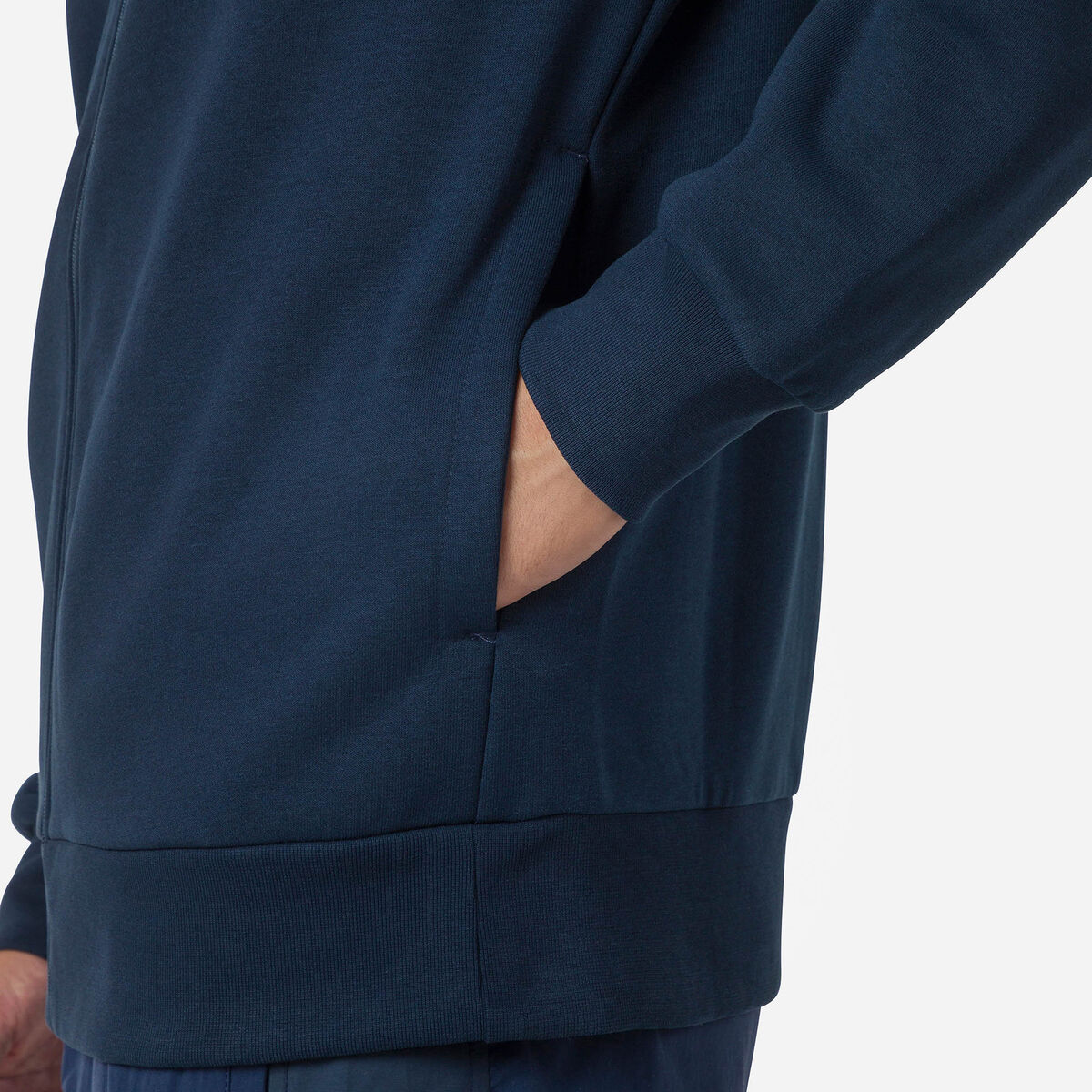 Rossignol Felpa con zip integrale in cotone uomo logo Blue