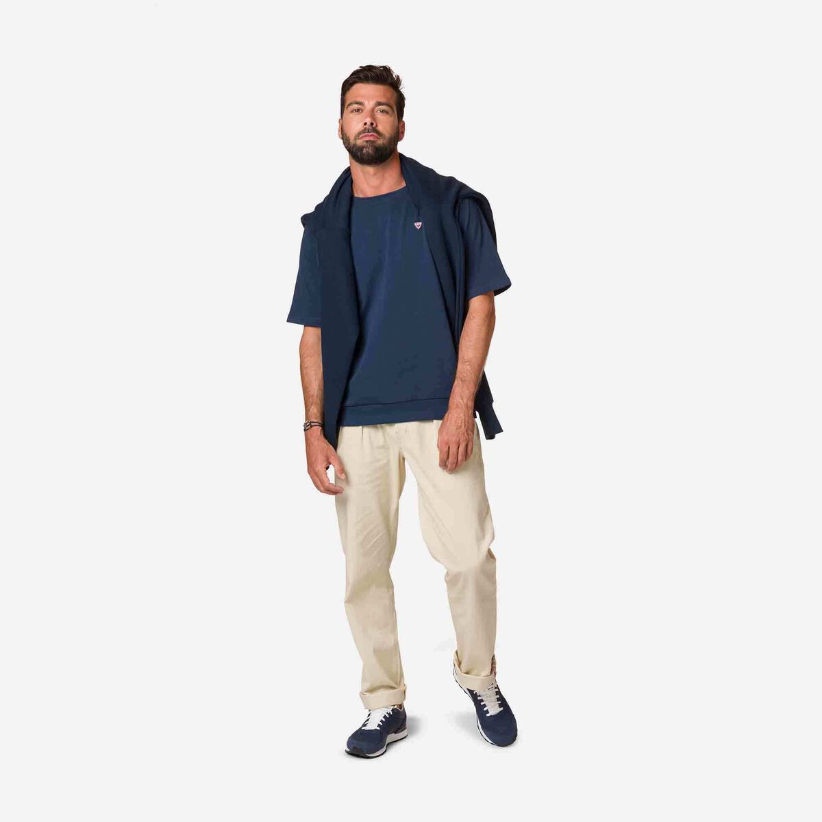T-shirt uomo Comfort a maniche corte raglan in cotone