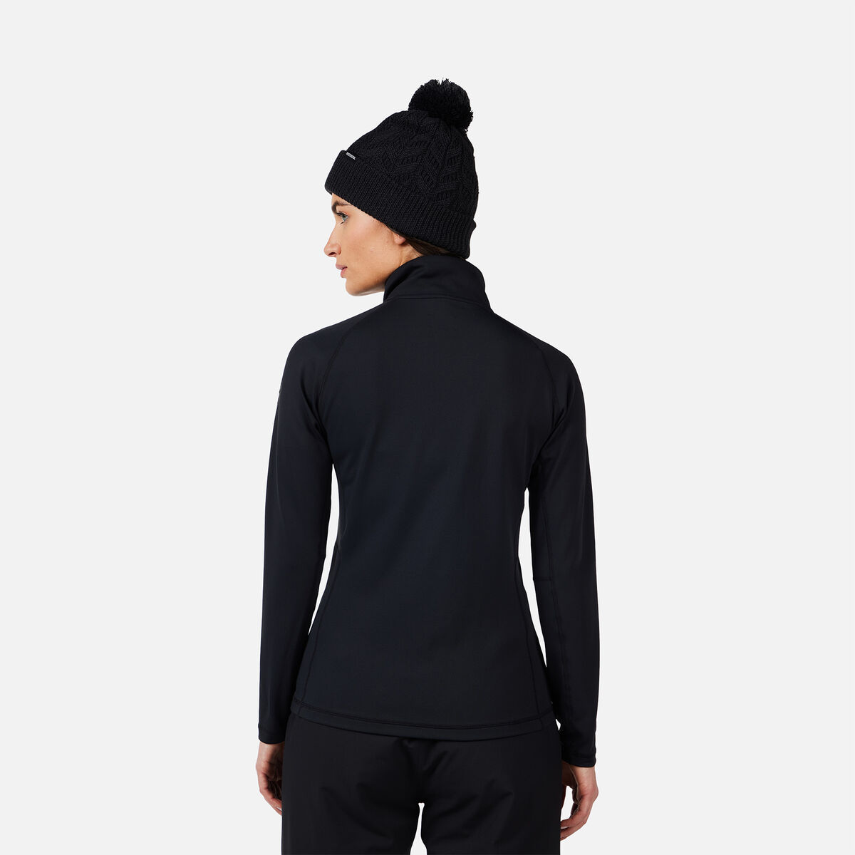 Rossignol Women's Mid Layer Stretch Half-Zip Black