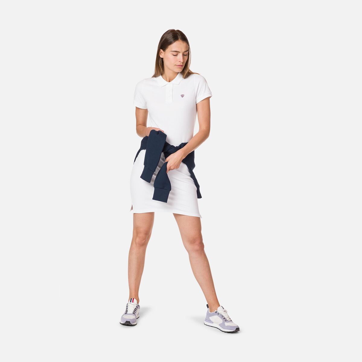 Rossignol Vestido tipo polo para mujer White