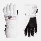 Rossignol Juniors' ROC waterproof ski gloves WHITE