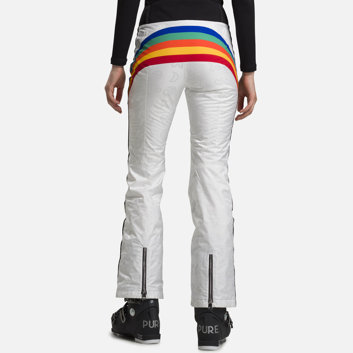 Rossignol JCC Women's Rainbow Ski Pants White
