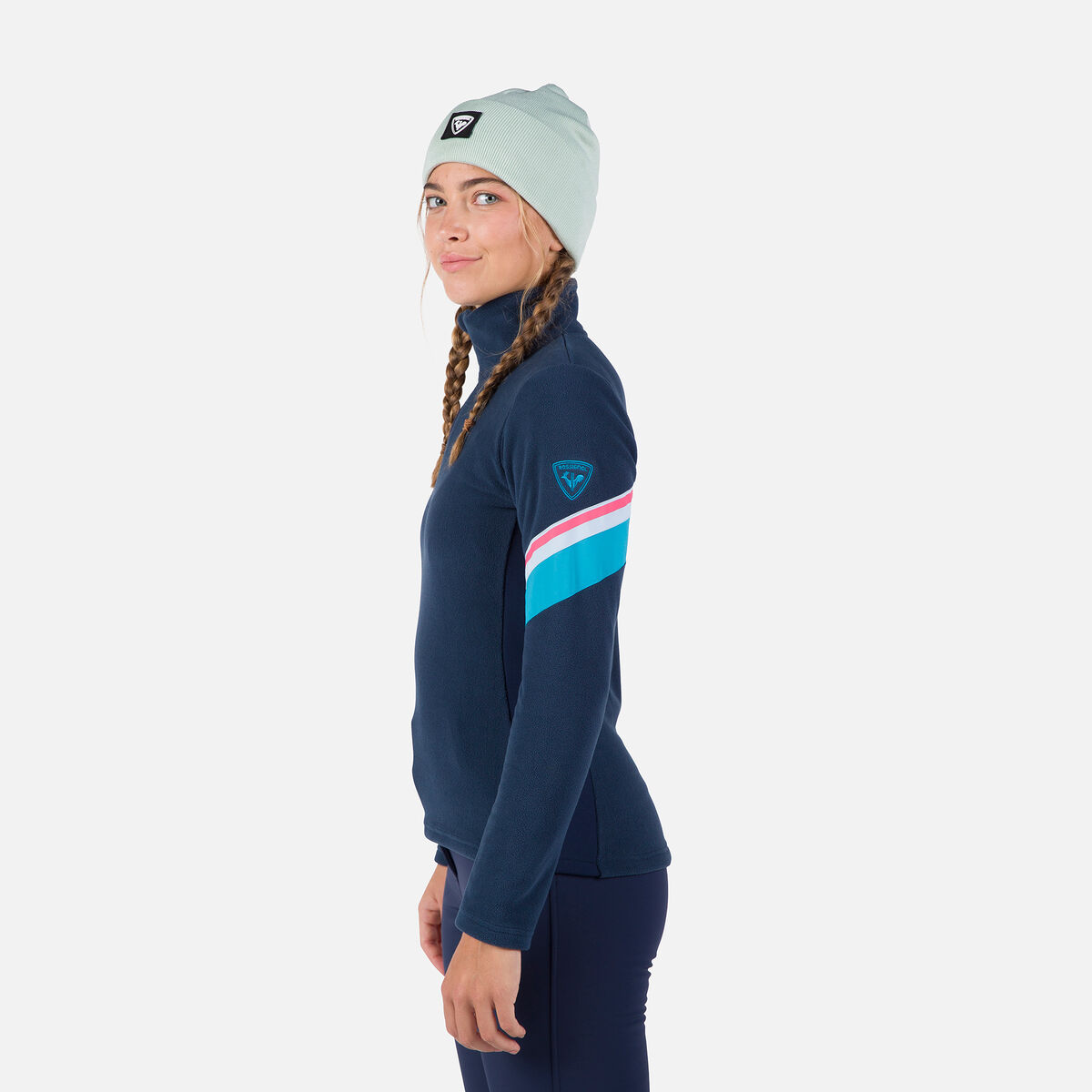 Rossignol ウィメンズ ストローパイル ハーフジップ フリース トップ Blue