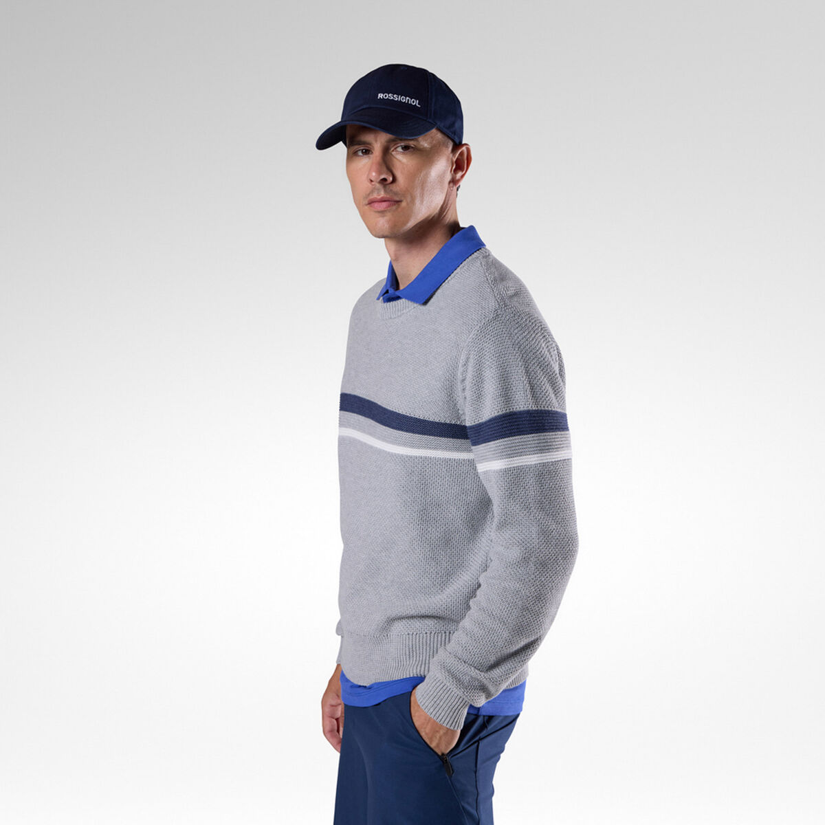 Rossignol Men's Knit Crewneck Sweater Grey