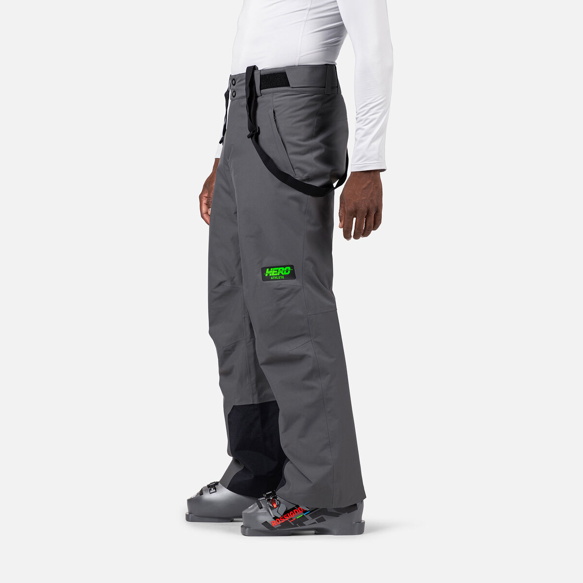 Rossignol Pantal&oacute;n de esqu&iacute; aislante Hero Blackside para hombre Gris