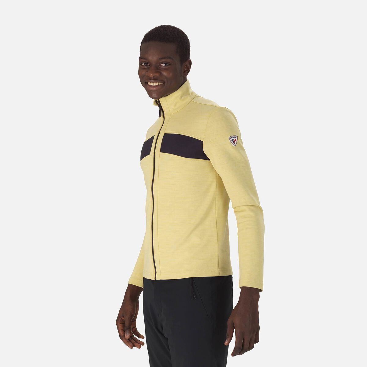 Rossignol Men's React Merino Full Zip Midlayer Yellow