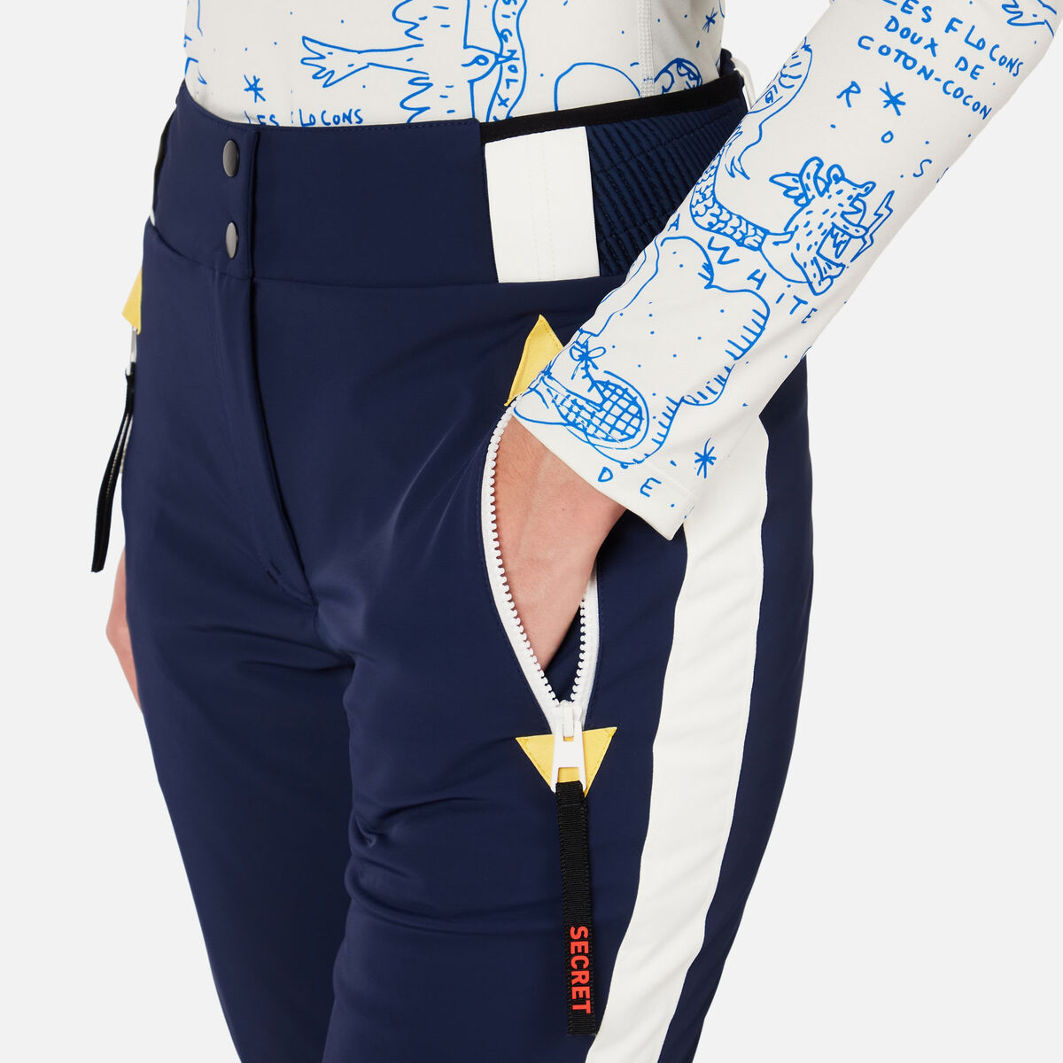 Rossignol Pantalon de ski JCC Valdiz pour femme Bleu