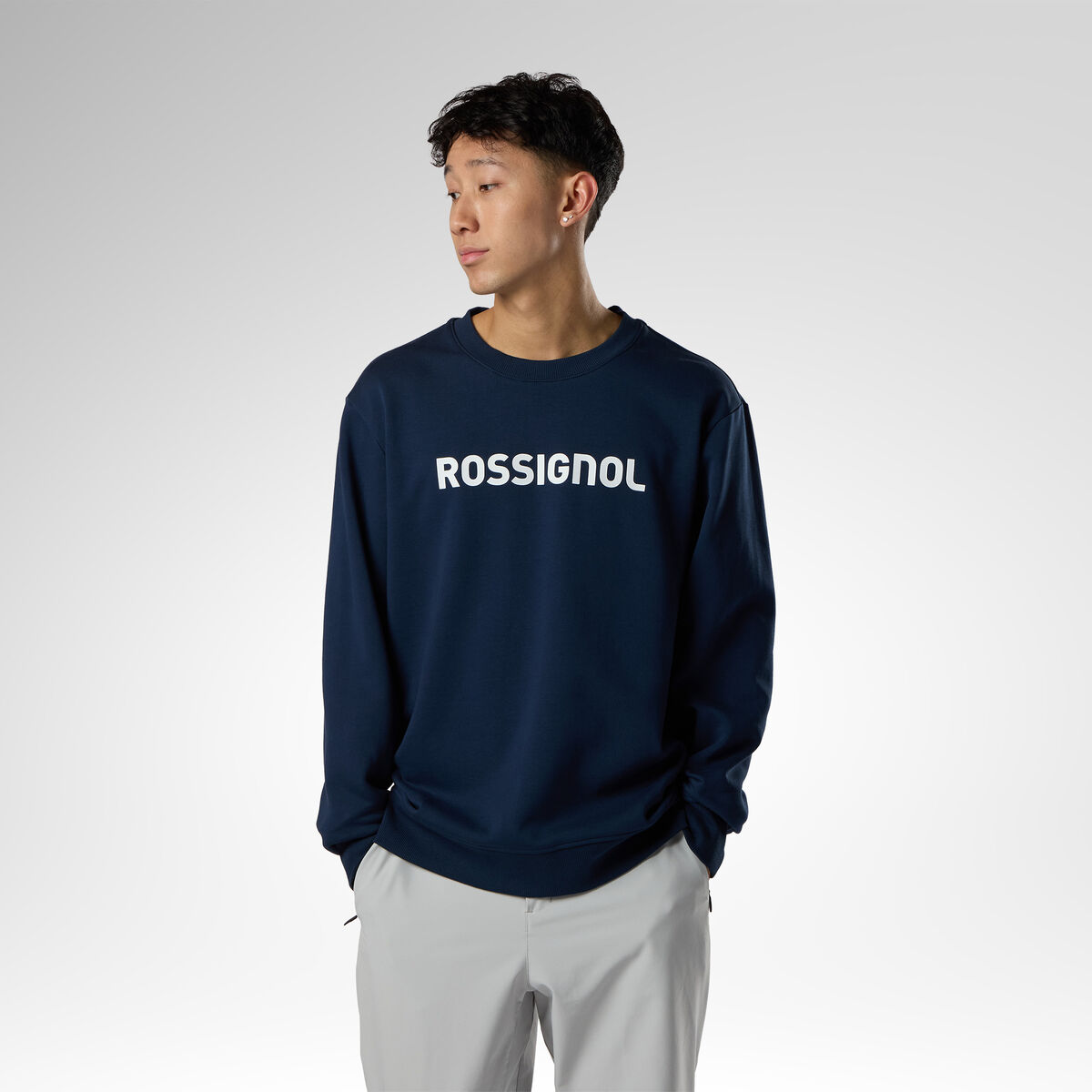 Rossignol Men's Prarion Crewneck Sweatshirt Blue