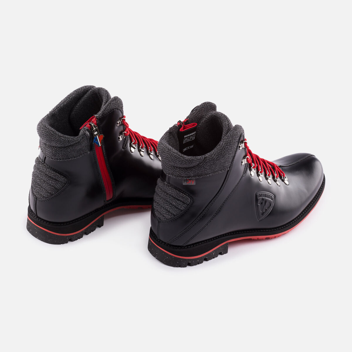 Rossignol Bottines Chamonix noires brillantes homme Black
