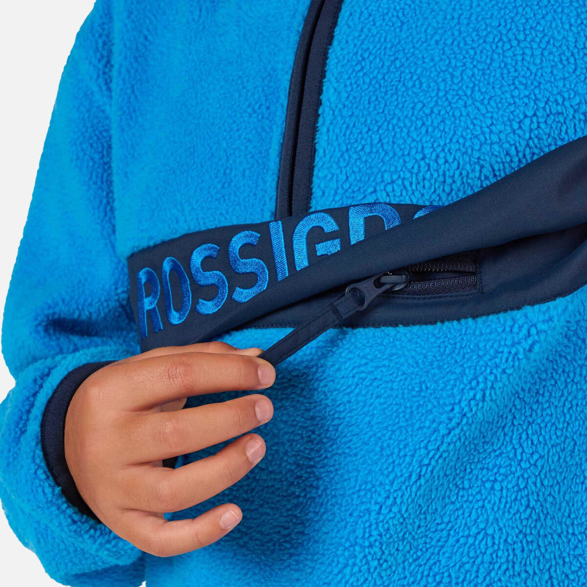 Rossignol Juniors' Alltrack Anorak Fleece Blue