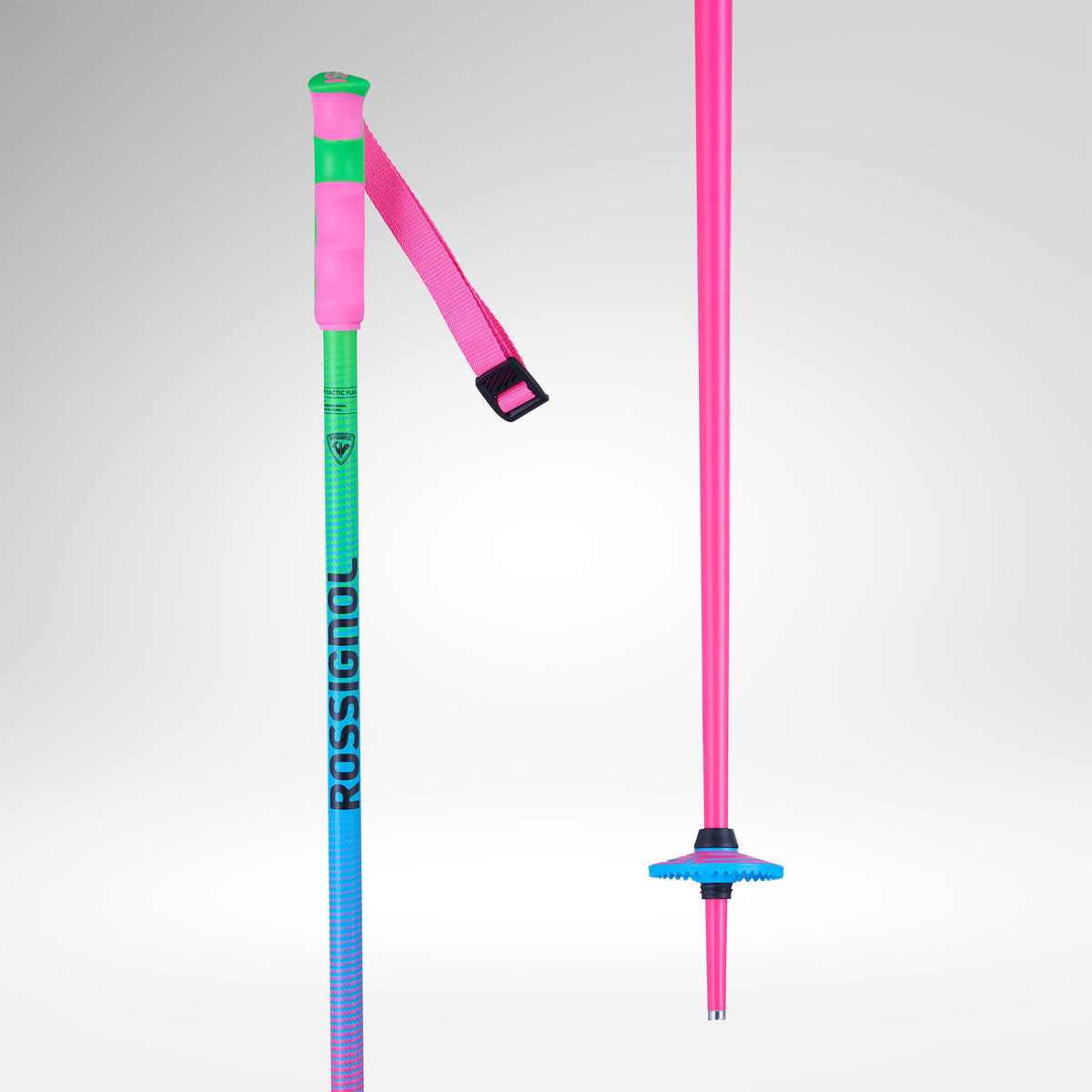 Rossignol Tactic Plus Rainbow Alpine Ski Poles Multicolor
