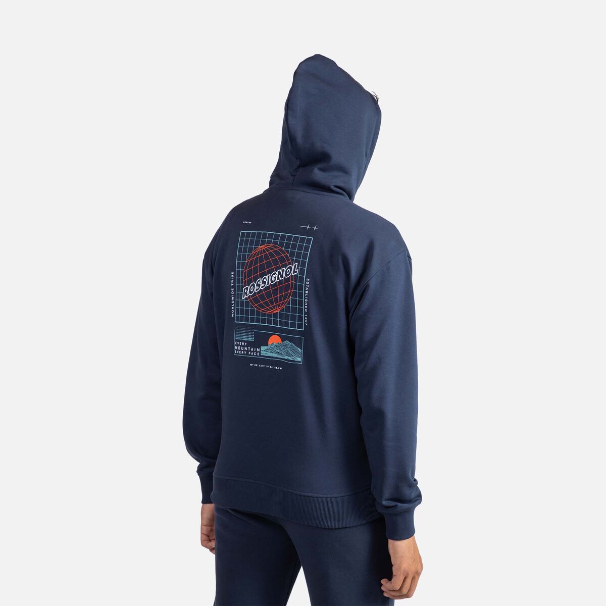 Rossignol Men's Waterfall Hoodie Sweatshirt Blue