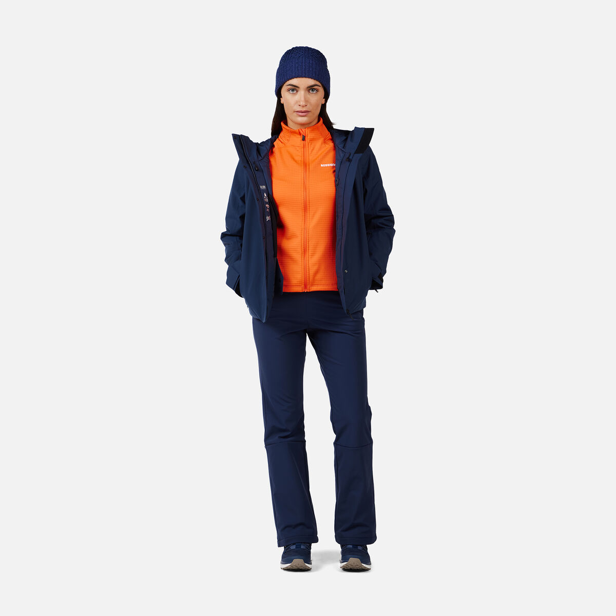 Rossignol Polaire zipp&eacute;e Blackside Mix pour femme Orange