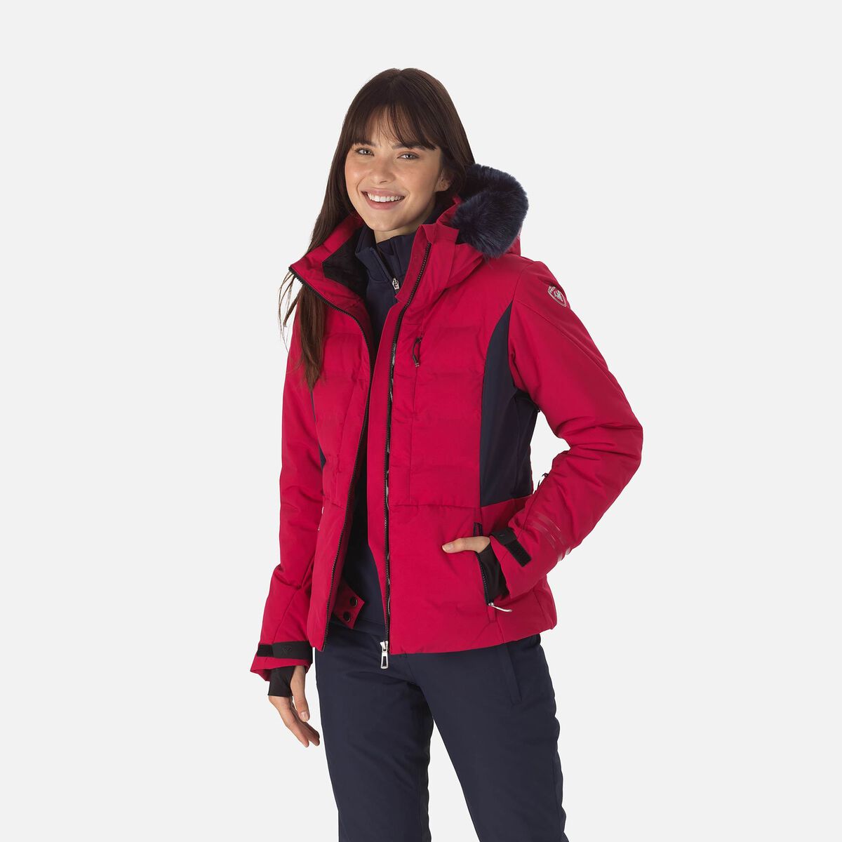 Rossignol Women's Depart Ski Jacket Pink/Purple