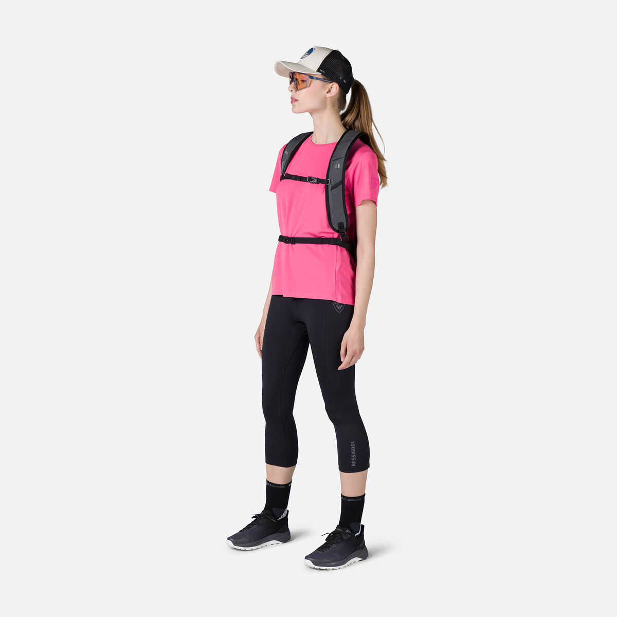 Rossignol Women's Plain Hiking Tee Pink/Purple