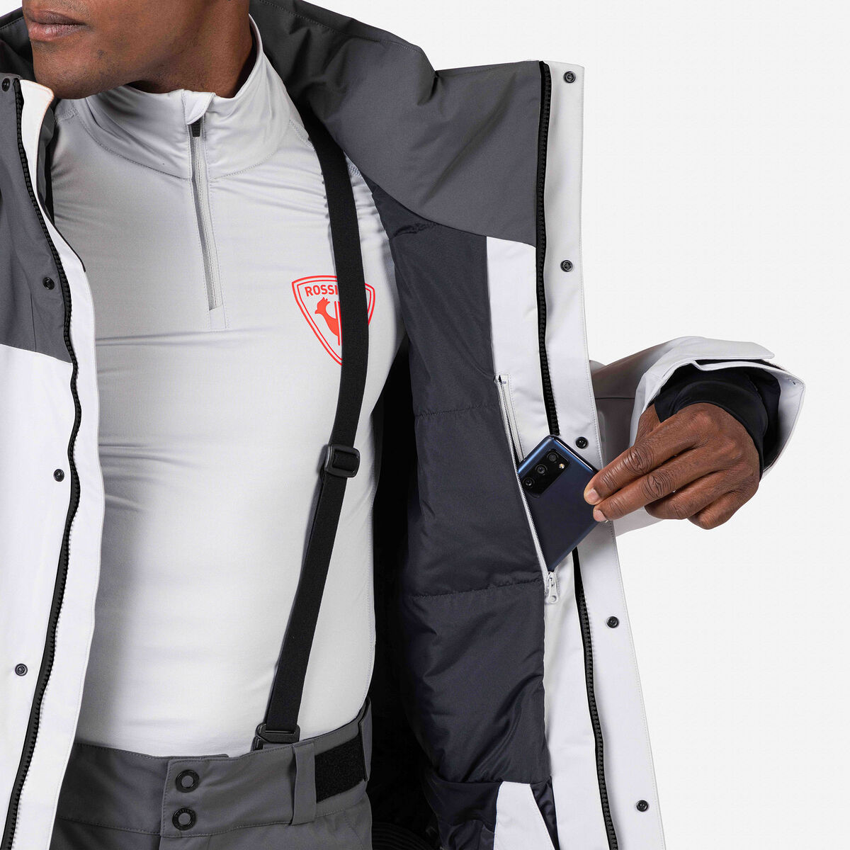 Rossignol Men's Hero Velika Insulated Ski Jacket grey