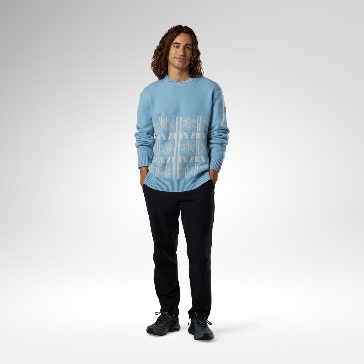 Rossignol Men's Patterned Crewneck Sweater [Ljava.lang.Object;@67d03e78