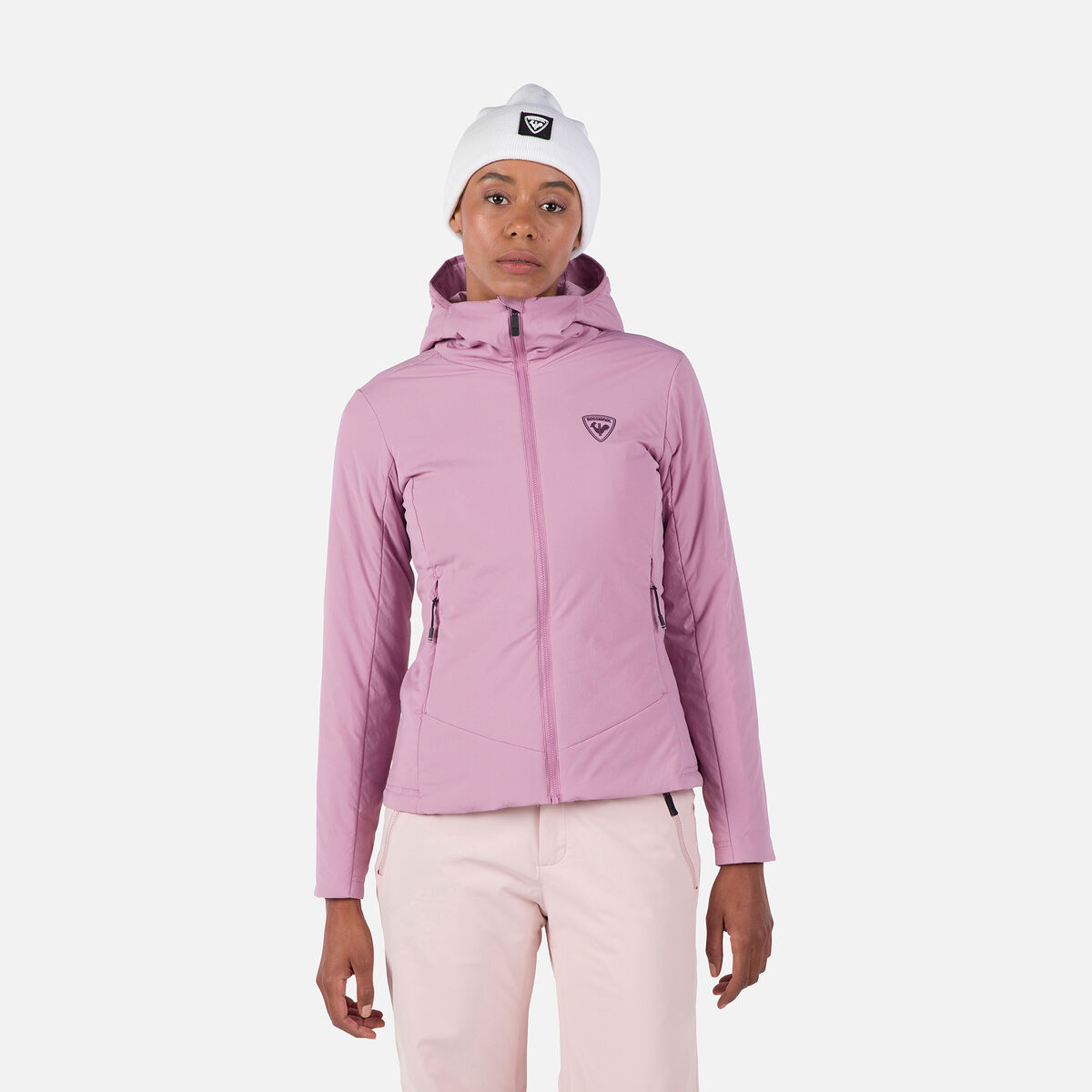 Rossignol Women's Opside Light Insulated Hoodie Jacket Pink/Purple