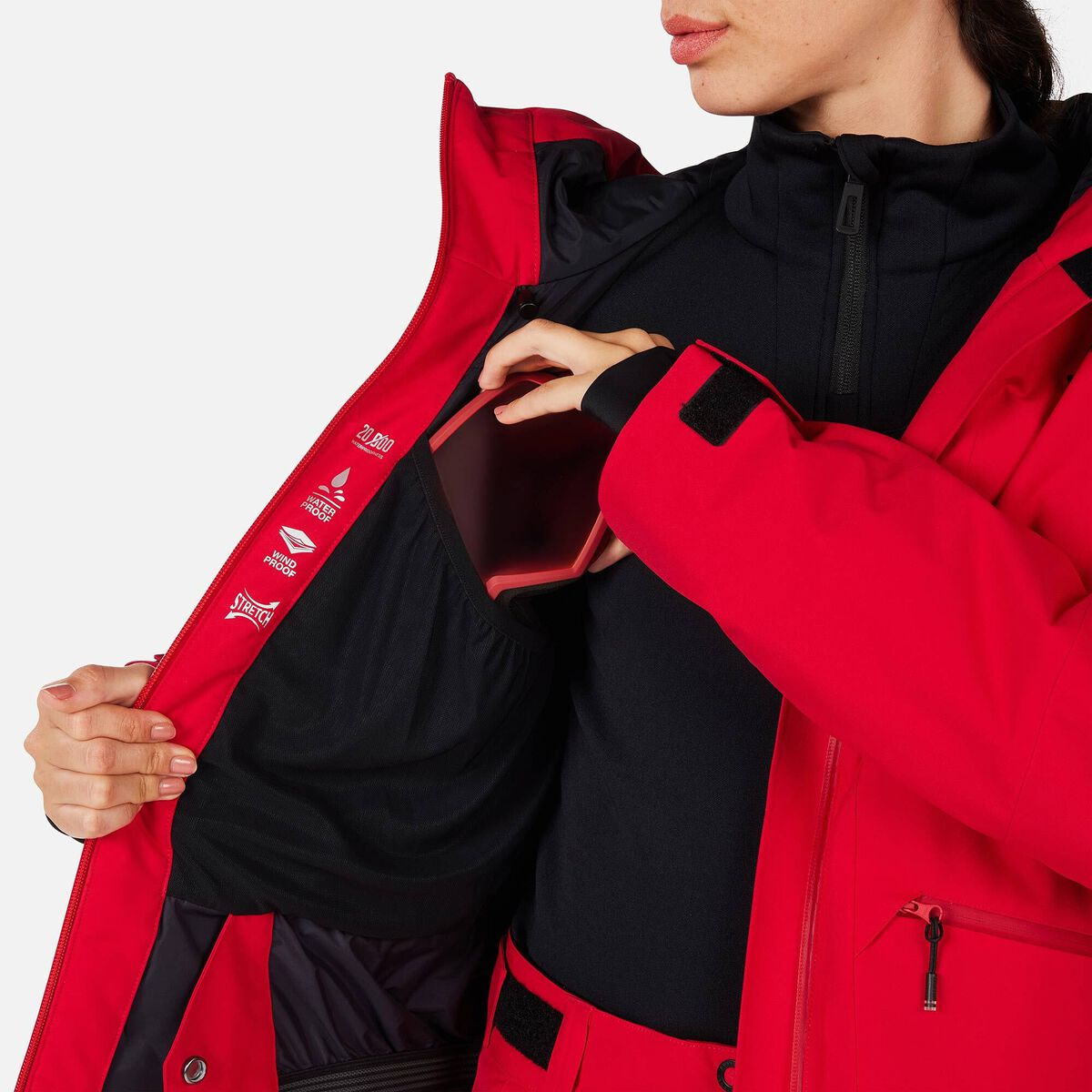Rossignol Women's Rochrun Insulated Ski Jacket Red