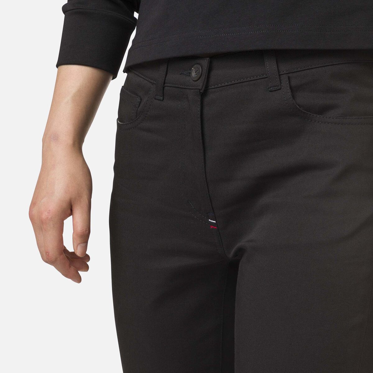 Pantalon slim en coton bio femme