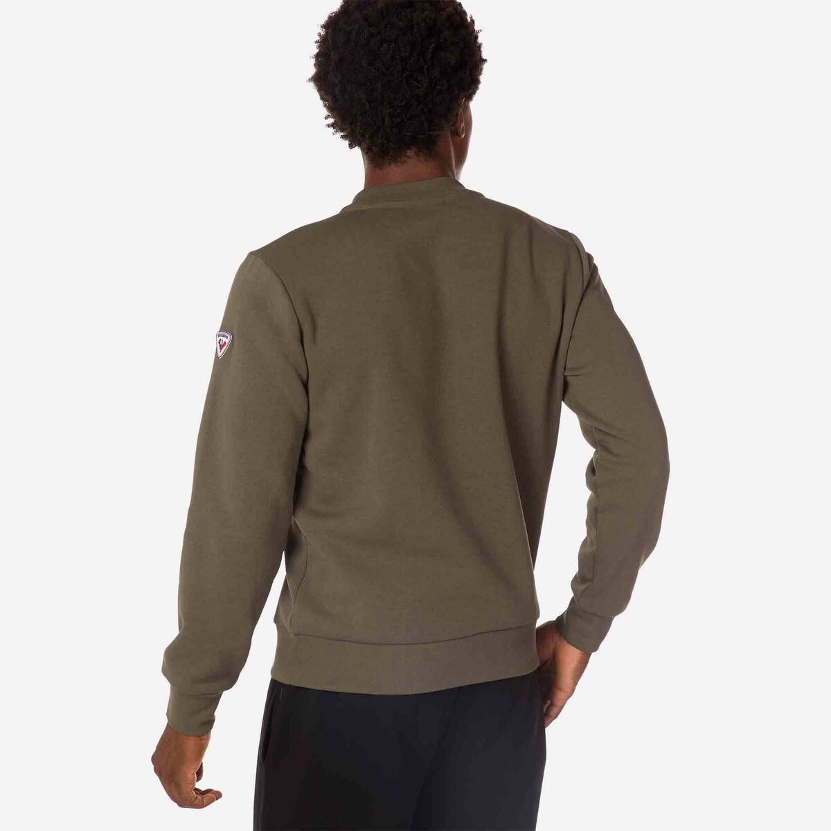 Men's logo fleece sweatshirt round neck