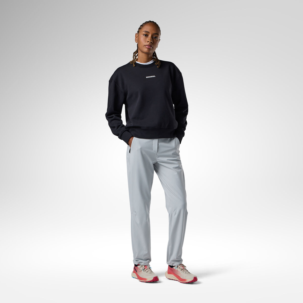 Rossignol Sweatshirt Ras du Cou d&eacute;contract&eacute; Presset pour femmes Black