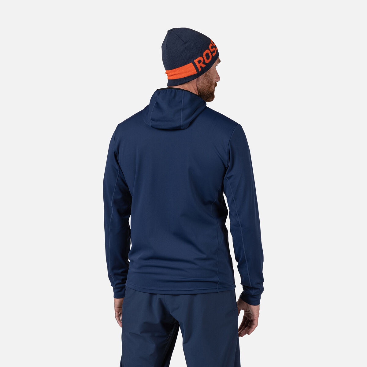 Rossignol Men's Mid Layer Full-Zip Hoodie Jacket Blue