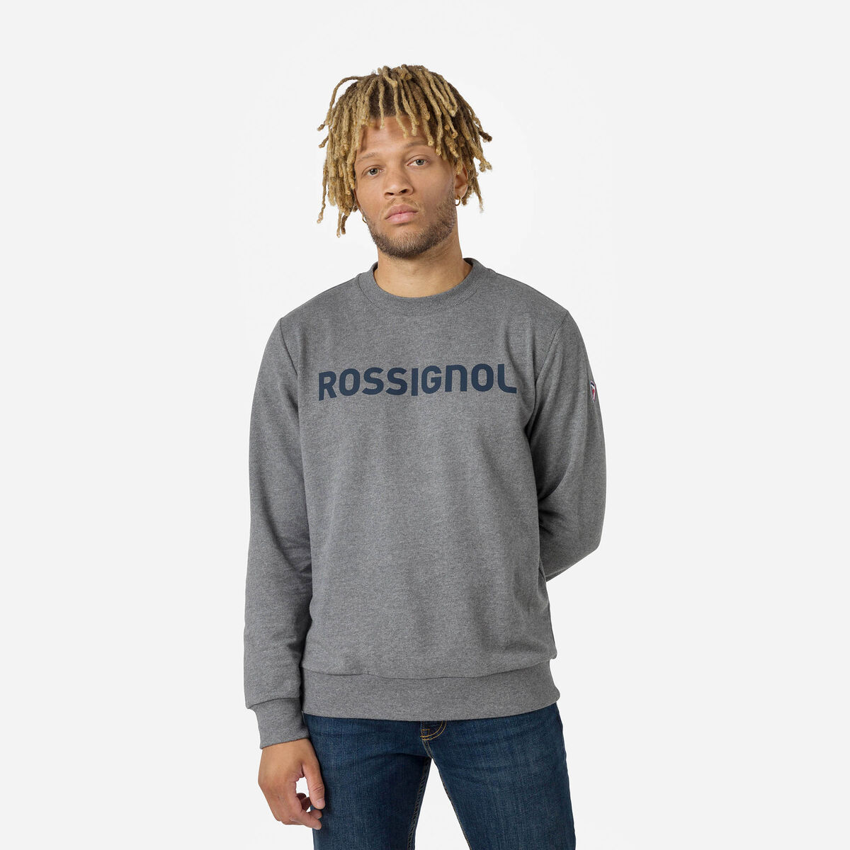 Rossignol sudadera de cuello redondo Logo para hombre Grey