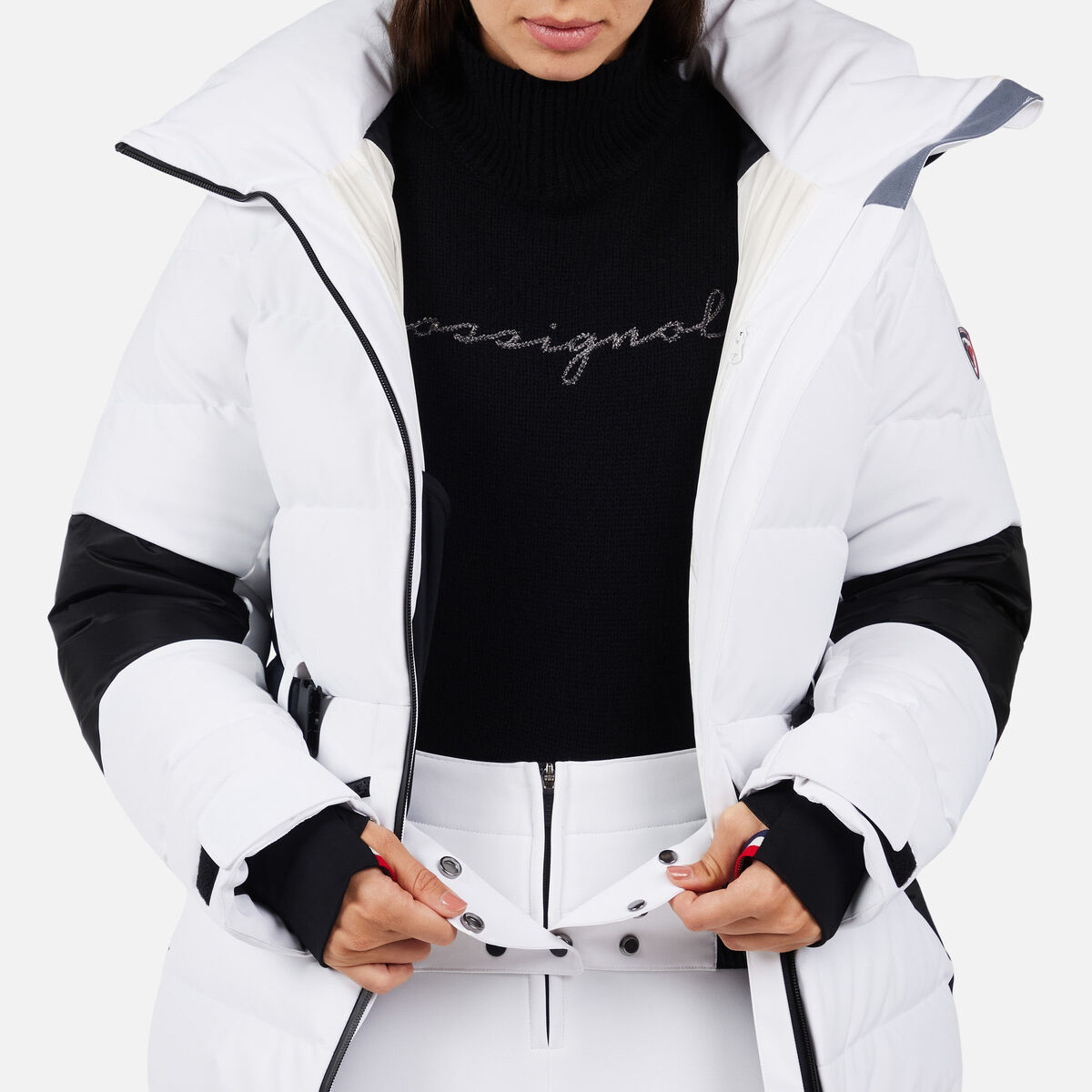 Rossignol Women's Ciastel Down Mix Ski Jacket White