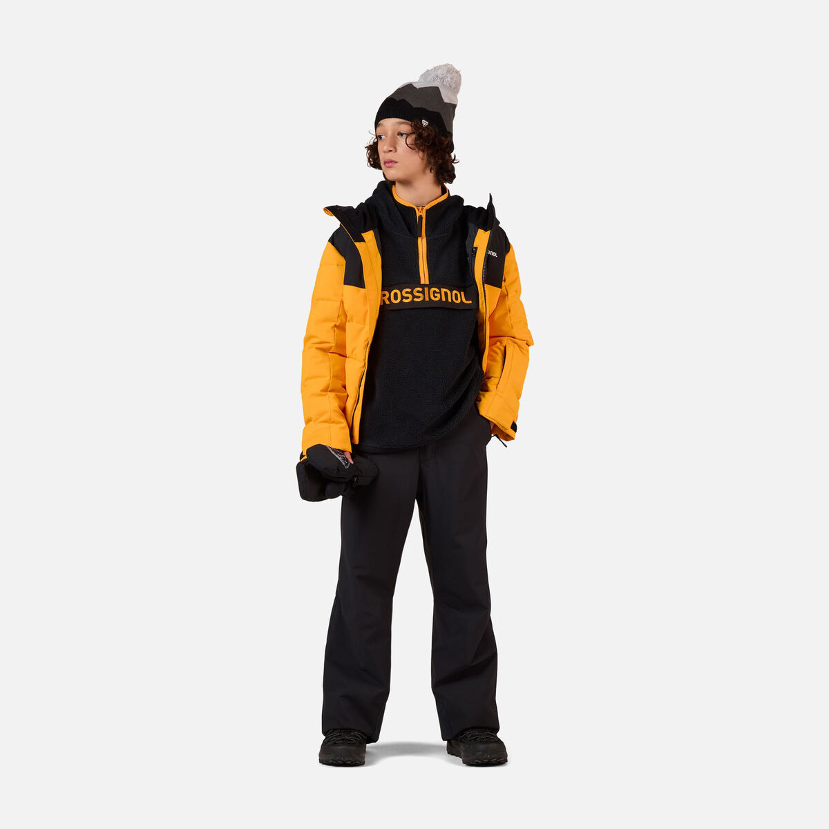 Rossignol Juniors' Alltrack Anorak Fleece Black