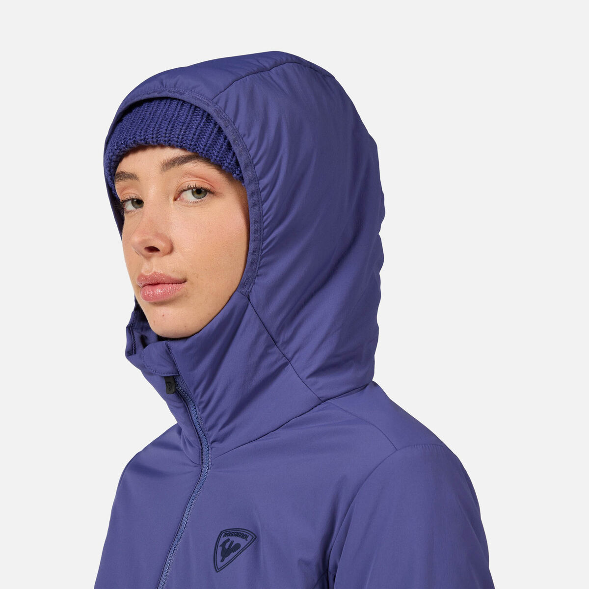 Rossignol Women's Opside Light Insulated Hoodie Jacket Blue