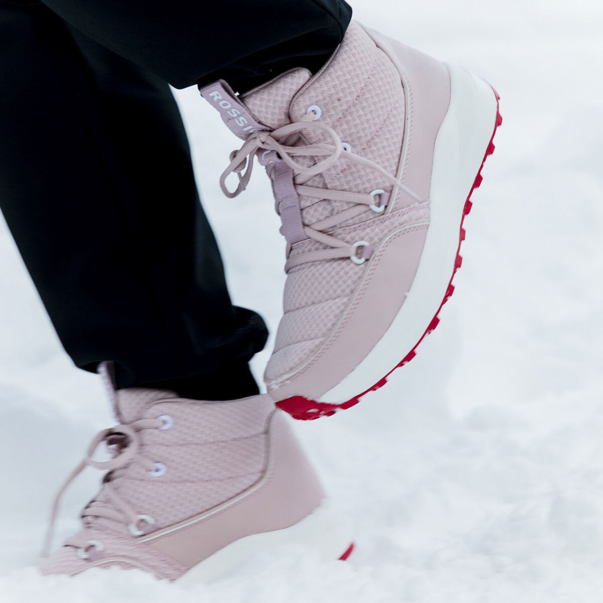 Unisex Resort Powder Pink Apres Ski Boots