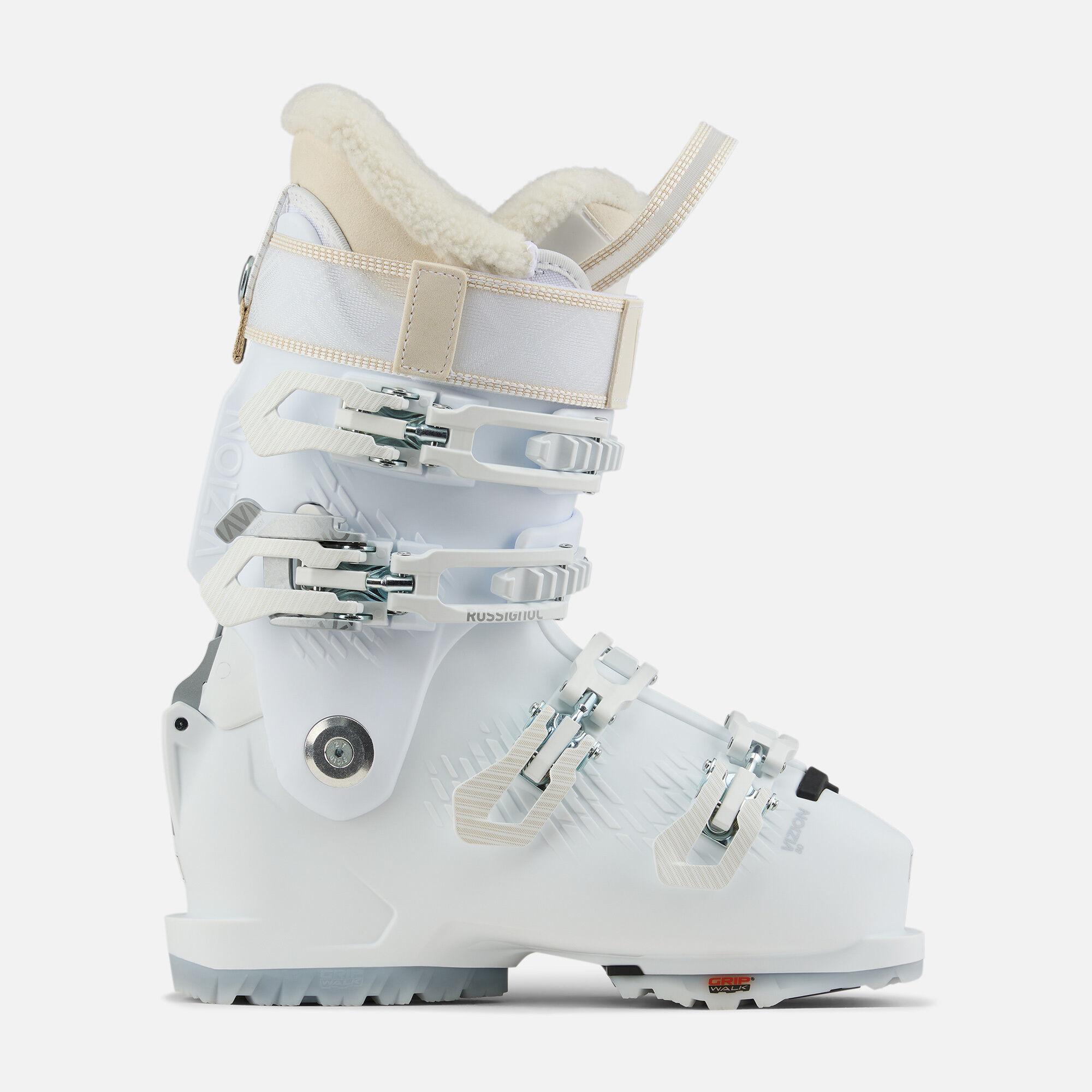 Women's On Piste Ski Boots Vizion 4B 80 Gw | White | Rossignol