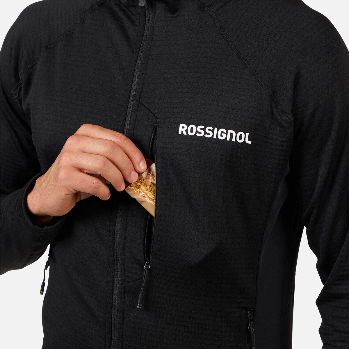 Rossignol Polaire &agrave; capuche zipp&eacute;e Blackside pour homme Black