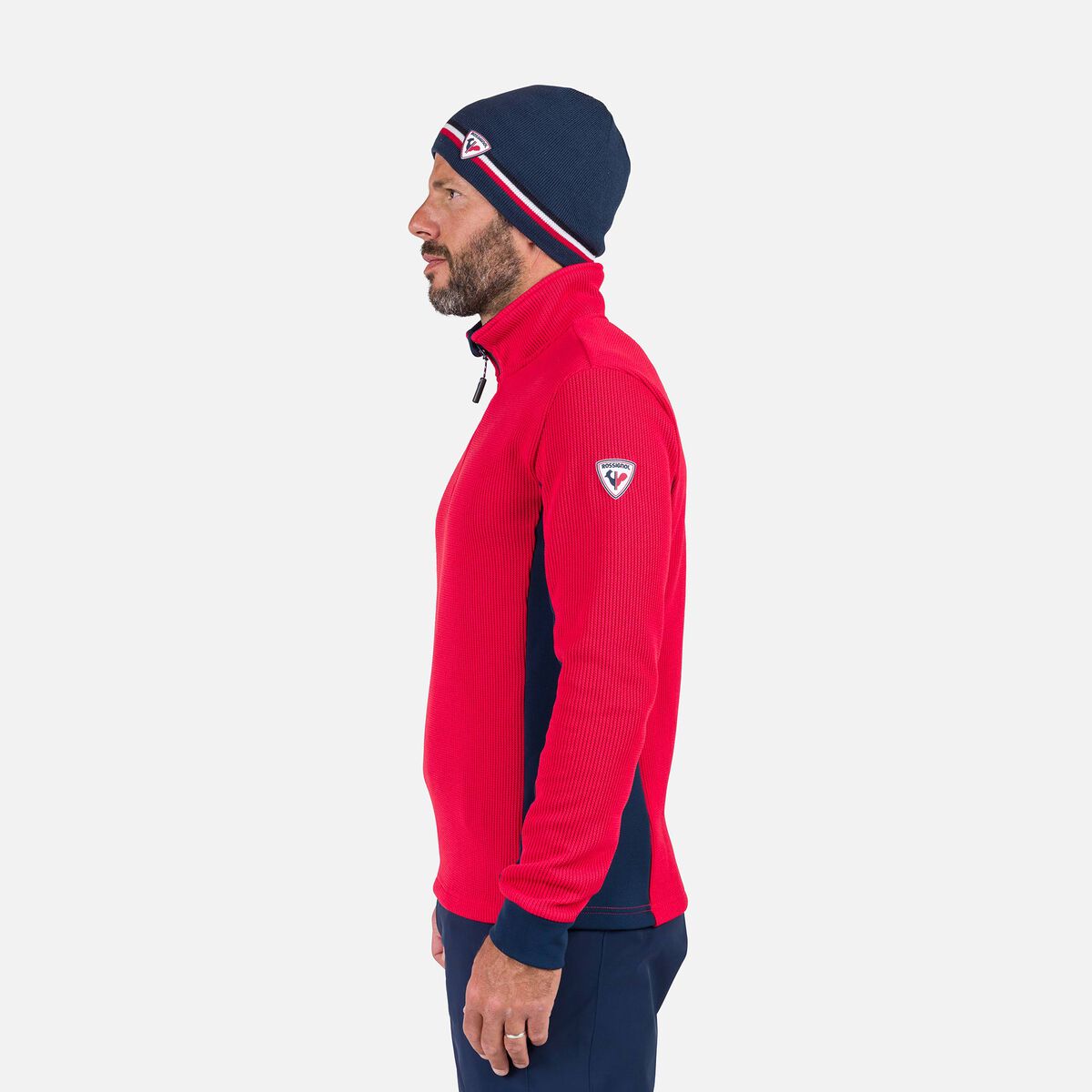 Rossignol Men's Cieloalto Half-Zip Fleece Red