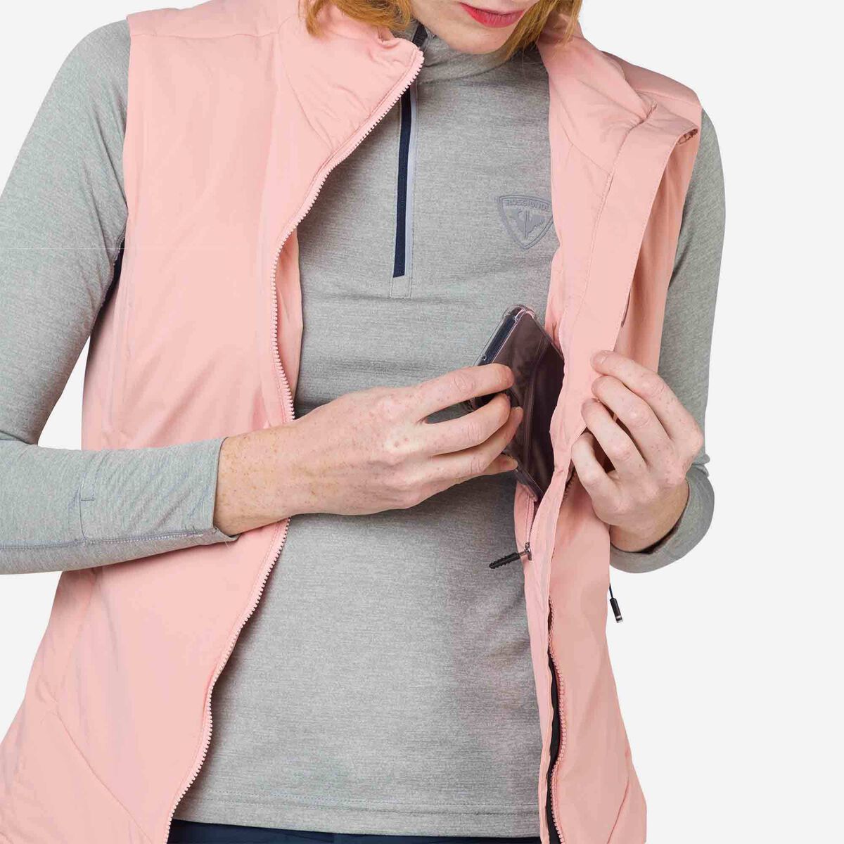 Rossignol Damen Opside Leicht Isolierte Weste Rosa-lila