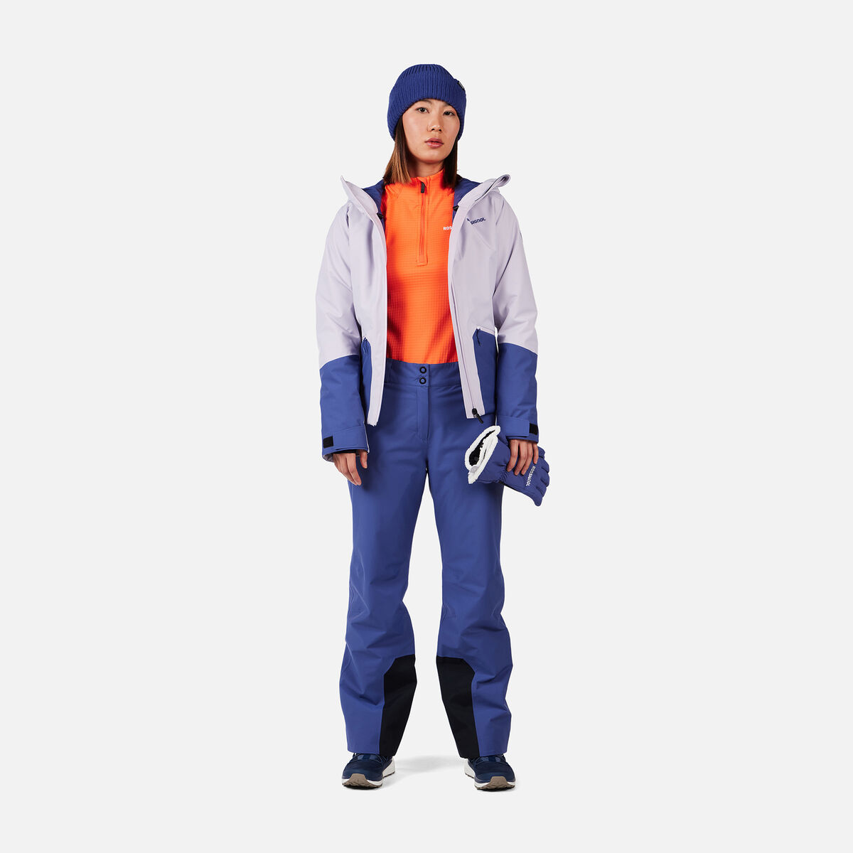 Rossignol Pantaloni da sci imbottiti donna Lunghezza Corta Blue