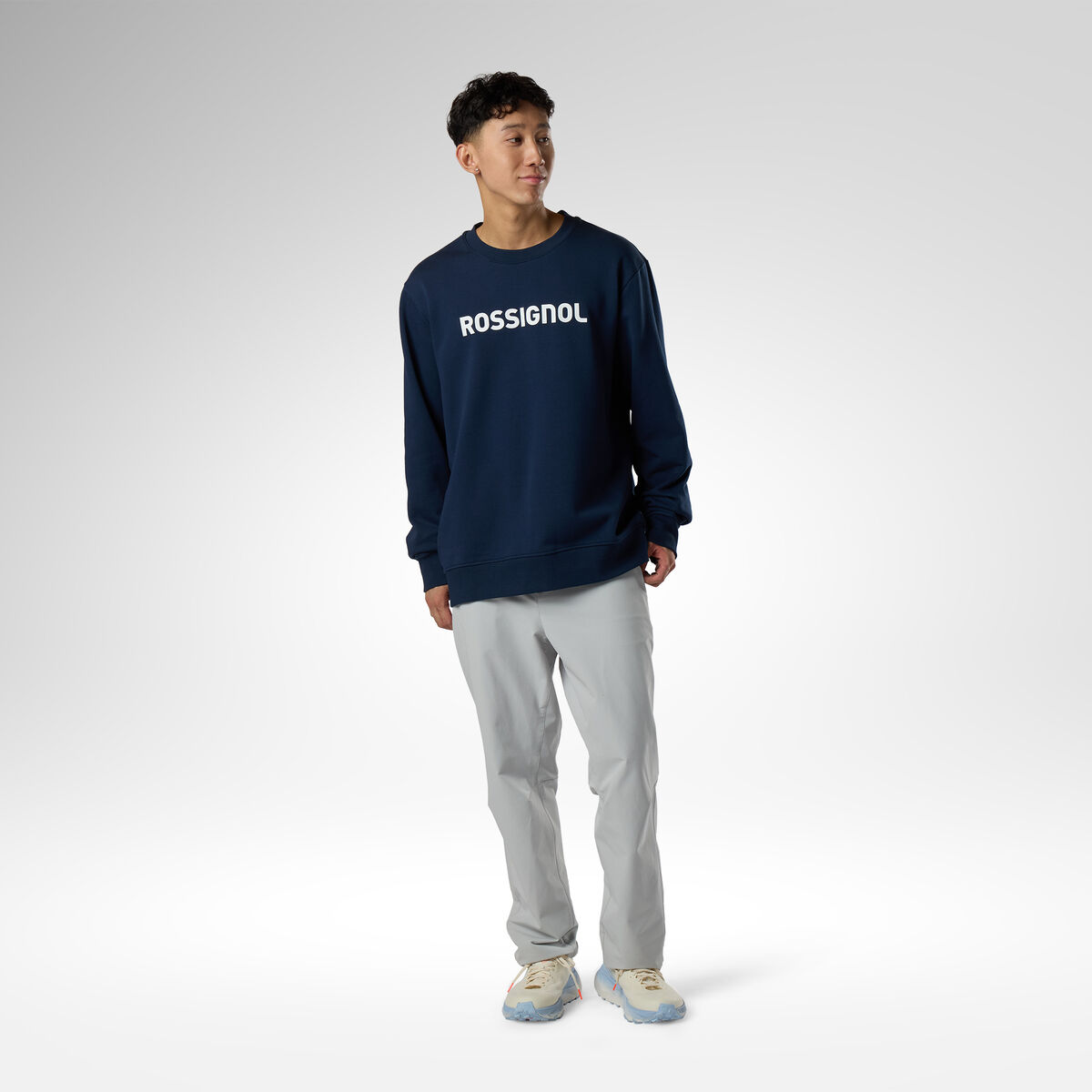 Rossignol Men's Prarion Crewneck Sweatshirt Blue