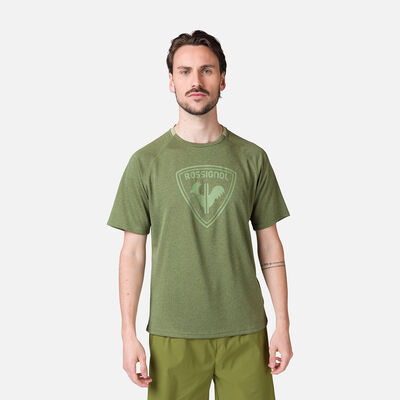 Camiseta de senderismo con estampado grande para hombre
