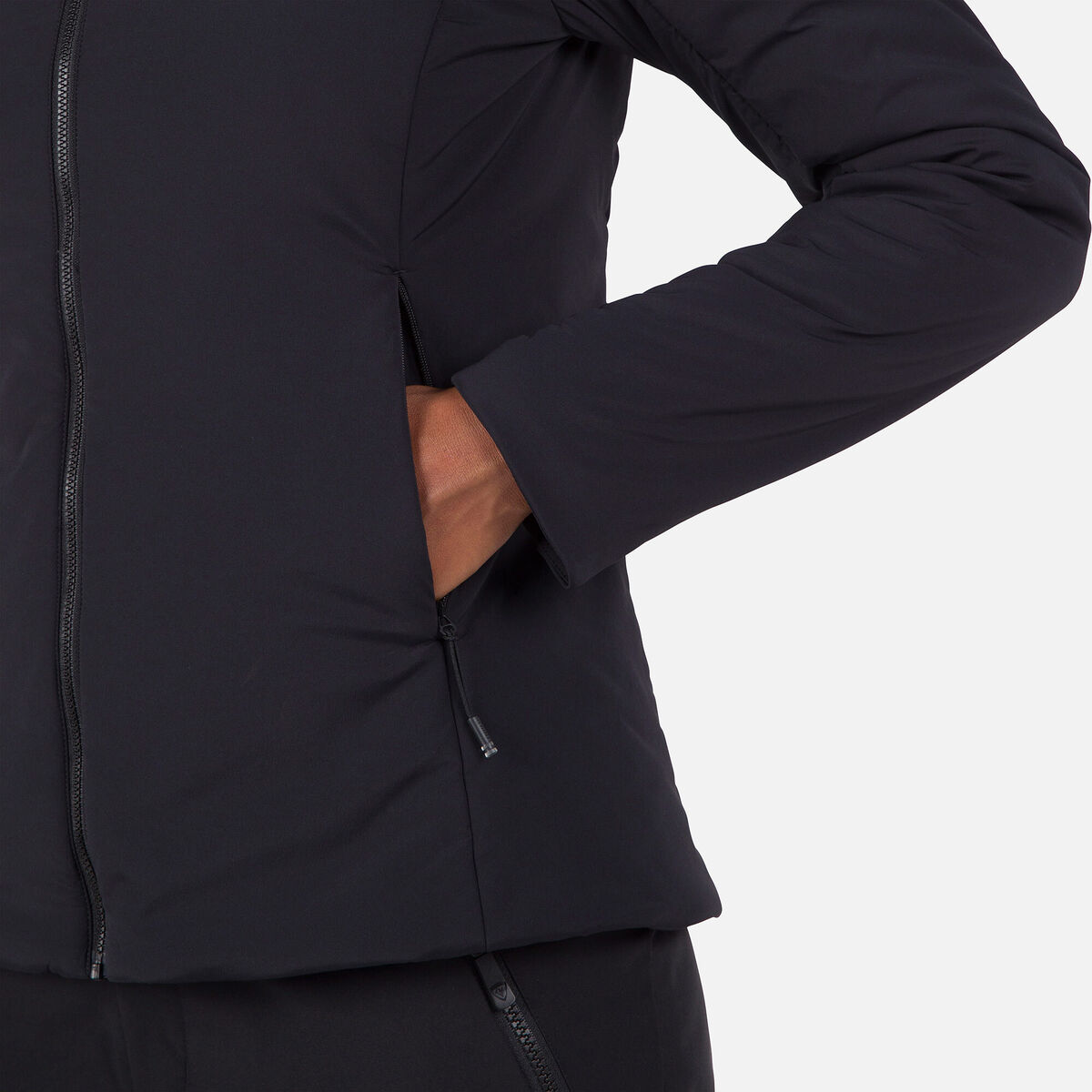 Rossignol Women's Opside Warm Insulated Hoodie Jacket Black