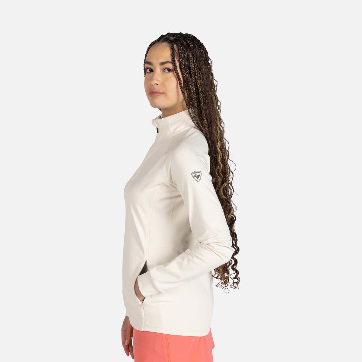 Rossignol Women's Ski Mid Layer Thin Jacket White