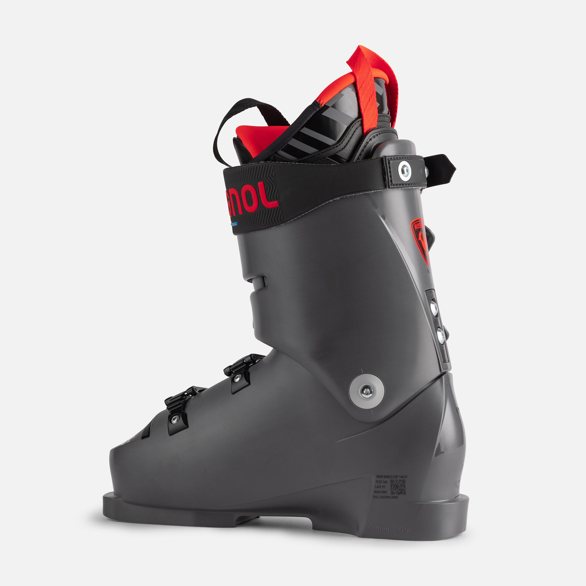 Unisex Racing Ski Boots Hero World Cup 140 Lv | Grey | Rossignol