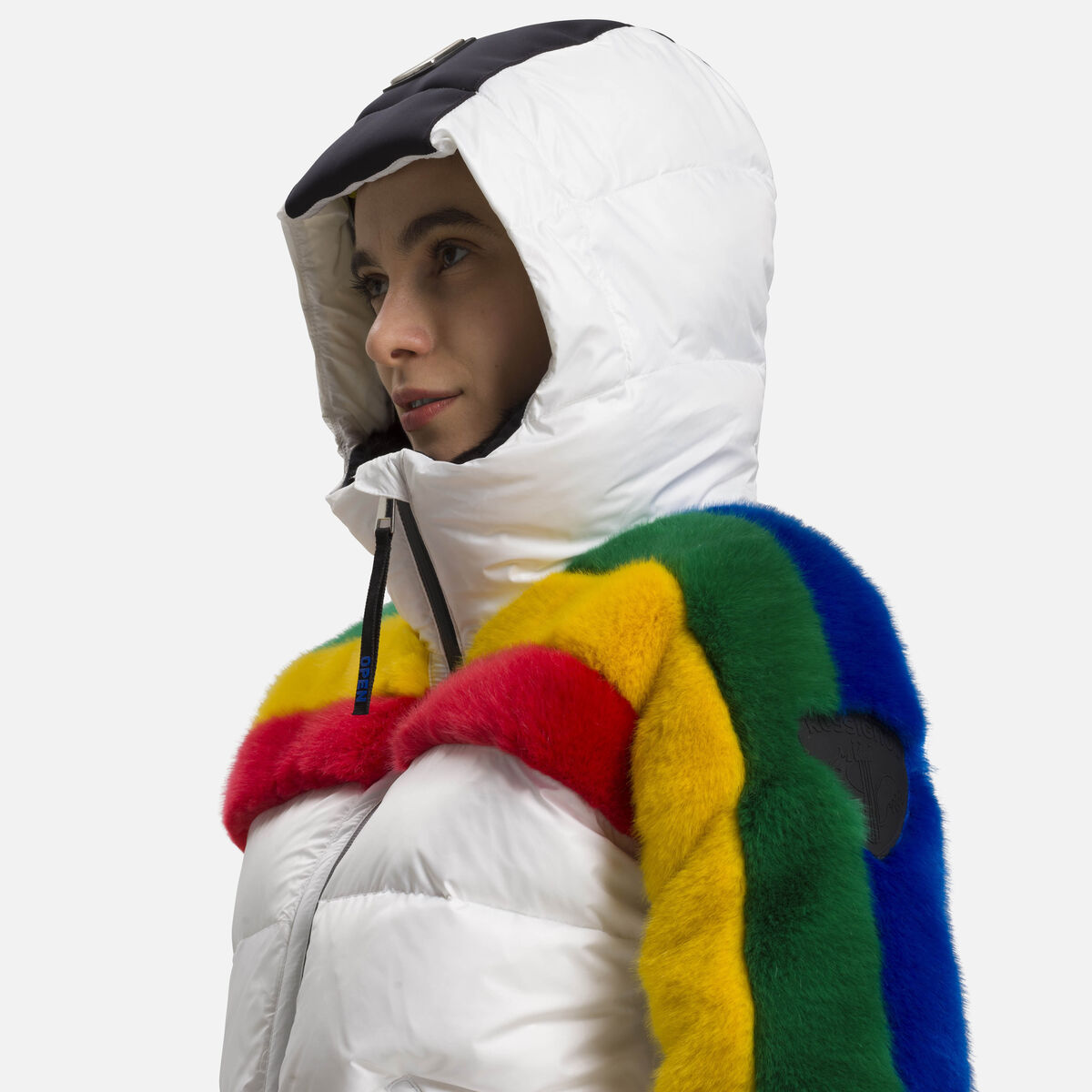Rossignol JCC Women's Rainbow Snow ski jacket white