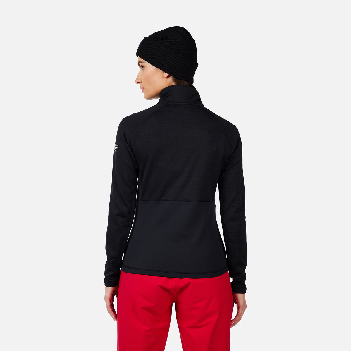 Rossignol Women's Blackside Mix Full-Zip Fleece Black